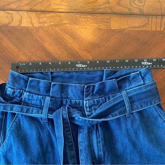 Boden Paperbag Jeans 8 Tie Waist Wide Leg High Rise Denim Trouser Pants - Picture 8 of 13